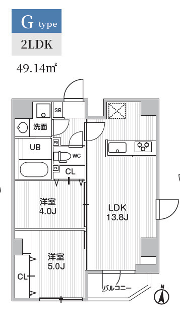 S-RESIDENCE亀戸balmの間取り