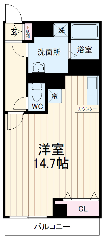 ヴィラサンローズの間取り