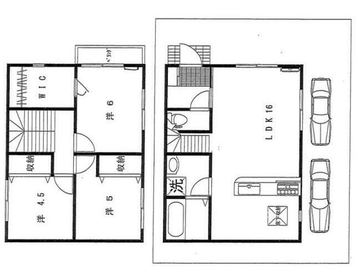 柴貸家の間取り
