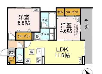 D-ガルデニアの間取り