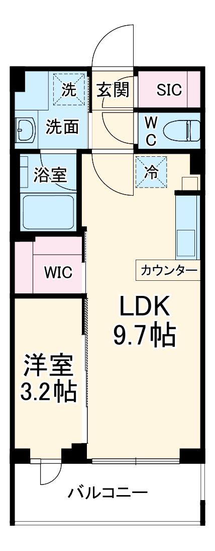デュオフラッツ大宮の間取り