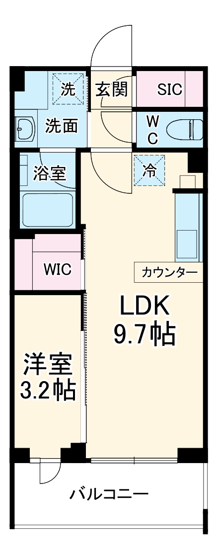 デュオフラッツ大宮の間取り