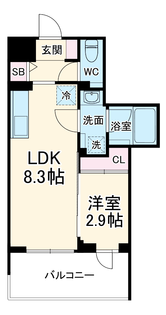 デュオフラッツ大宮の間取り