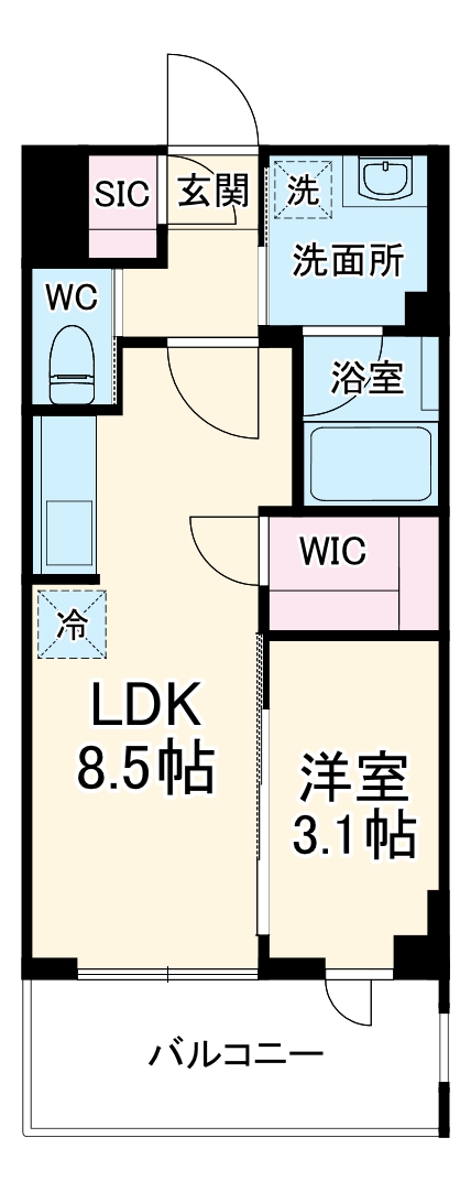 デュオフラッツ大宮の間取り