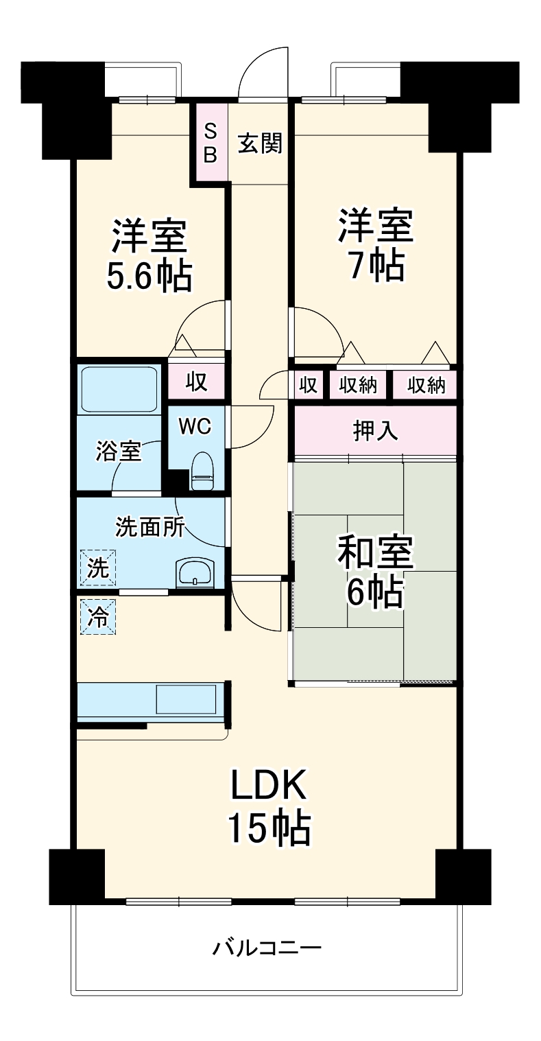 メイツ南千里の間取り