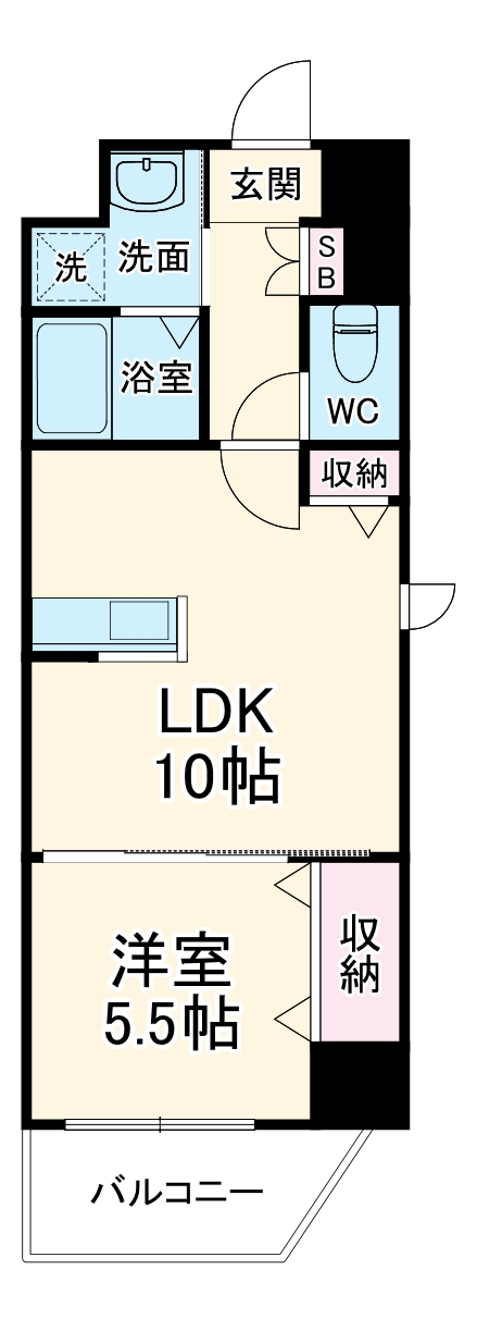 N-flats横浜関内Ⅱの間取り