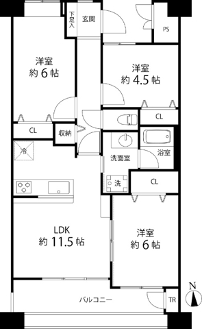 ブールヴァル舞岡の間取り