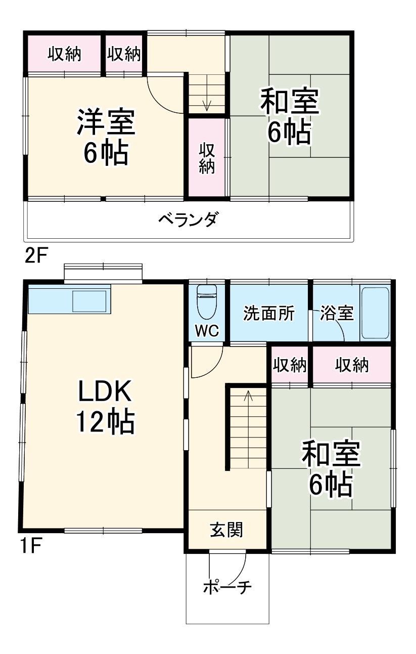新宿新田戸建の間取り