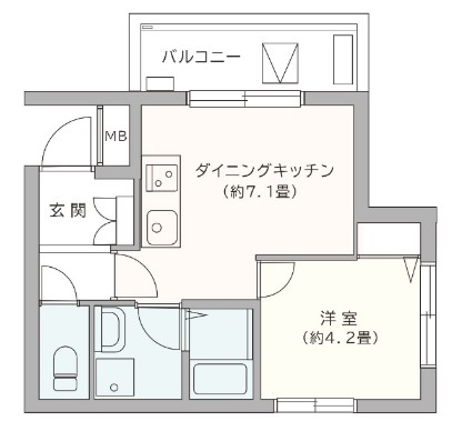 ソレアード二子玉川の間取り