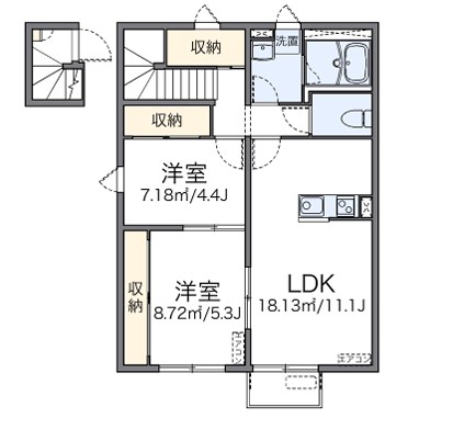 レオパレススカイの間取り