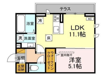 D-ROOM君塚ⅠAの間取り