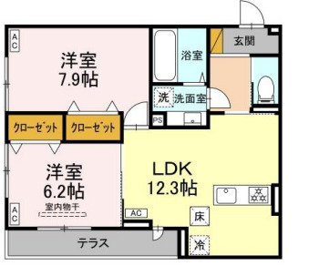 D-ROOM君塚ⅠAの間取り
