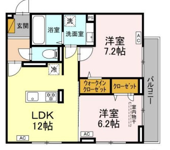 D-ROOM君塚ⅠAの間取り