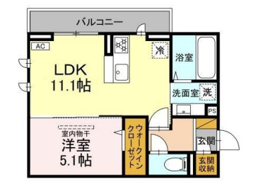 D-ROOM君塚ⅠAの間取り