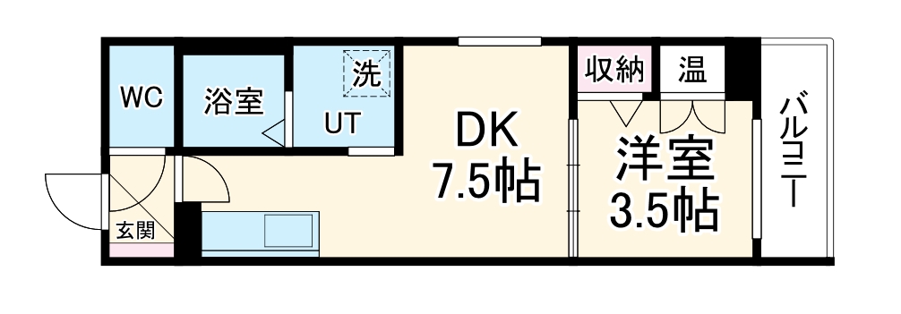 三津屋北の完工年月(2024年12月)築の賃貸マンションの間取り