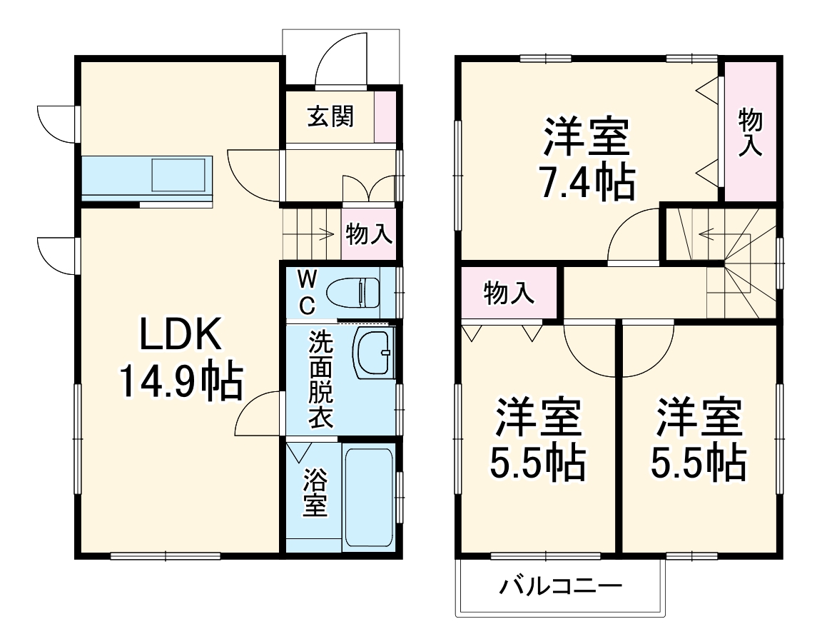 グランソフィア雷電の間取り