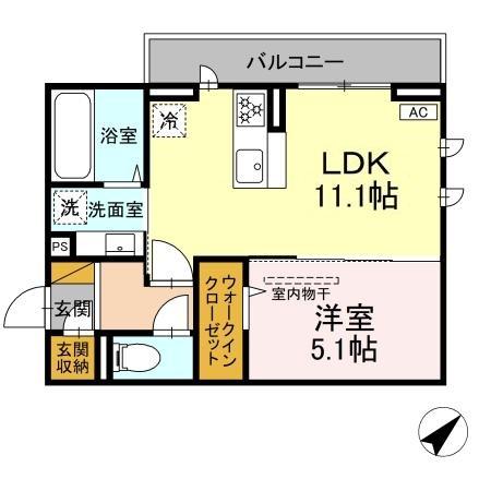 D-ROOM君塚ⅠBの間取り