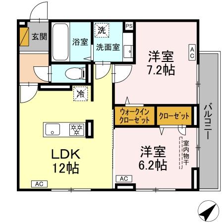 D-ROOM君塚ⅠBの間取り