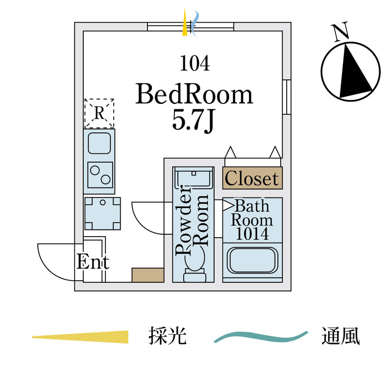 メゾン ヴェール 生田の間取り