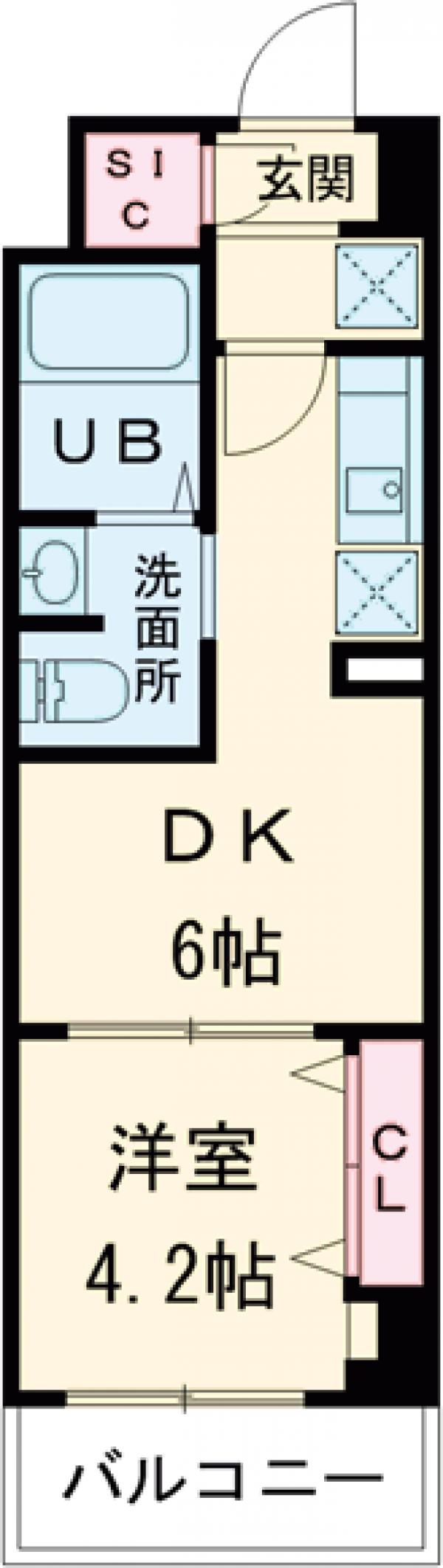 S-RESIDENCE目黒大岡山の間取り