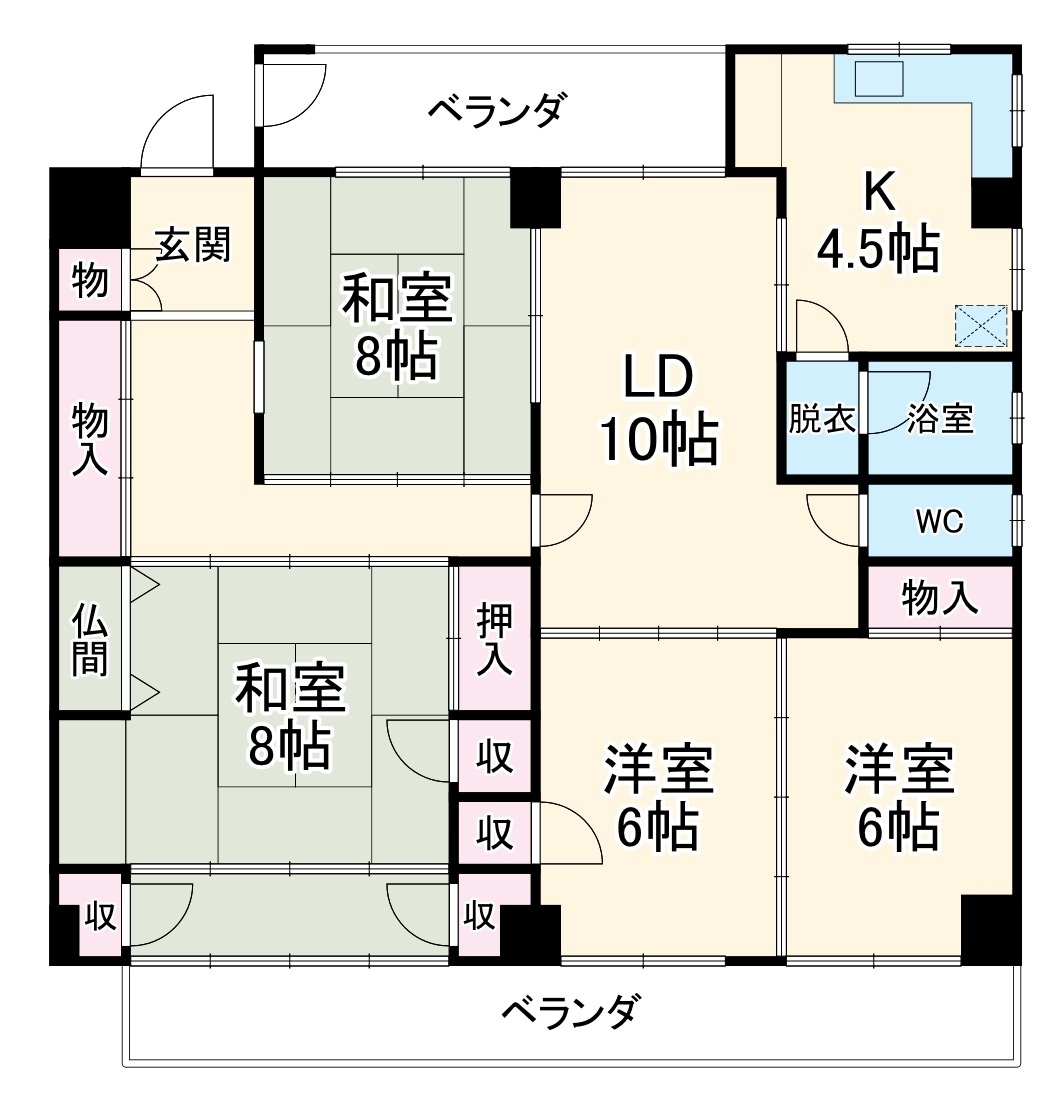 エスポワール瑞穂の間取り