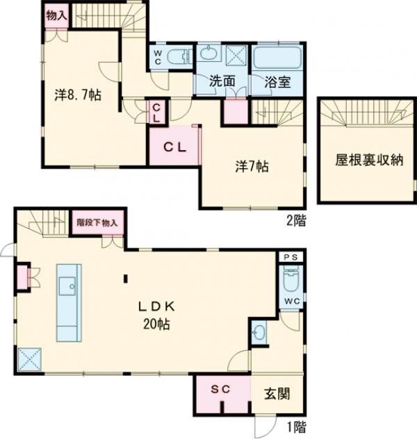 中原戸建の間取り