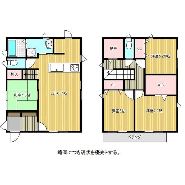 長福寺貸家27号2-2の間取り