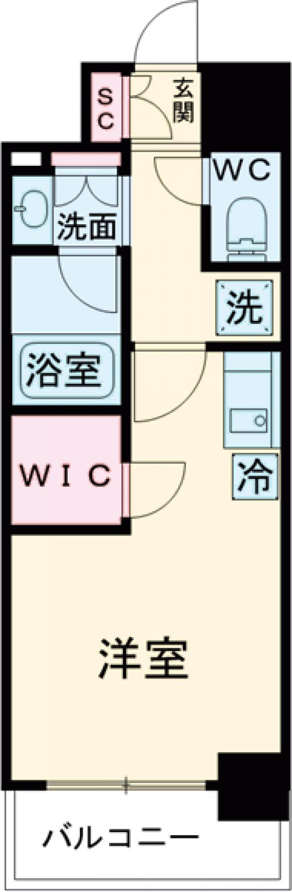 コスモグラシア板橋区役所前の間取り