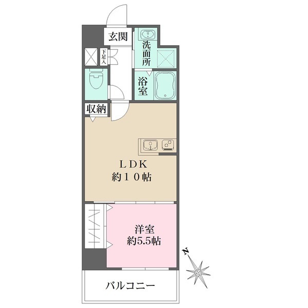 N-flats横浜関内Ⅱの間取り
