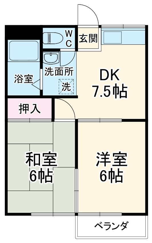 コーポ前田の間取り