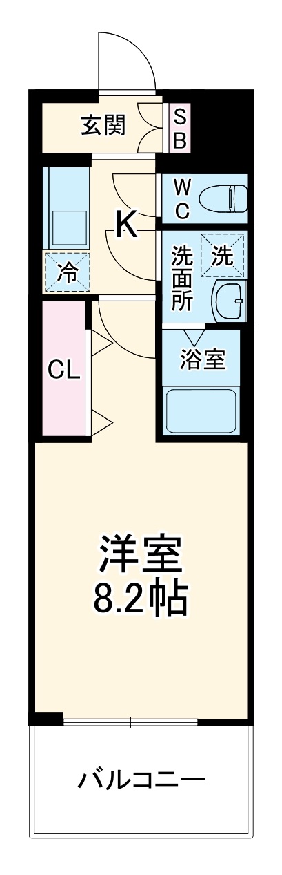 ソルテラスOSAKA御幣島の間取り