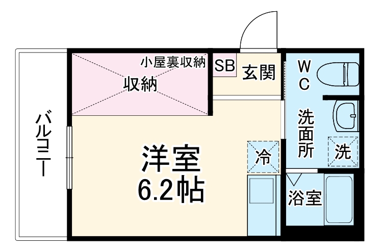 サザンクロス本鵠沼の間取り