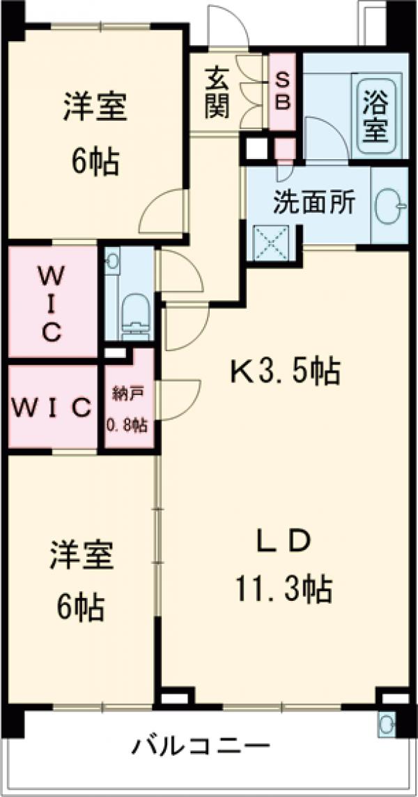 BELISTA三鷹下連雀壱番館の間取り