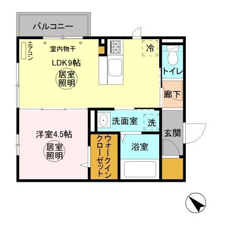 パークドオートム Bの間取り