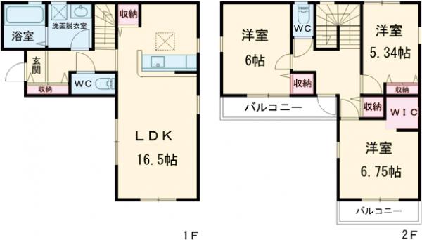 マイホームネクスト高崎石原町第22 1号棟の間取り