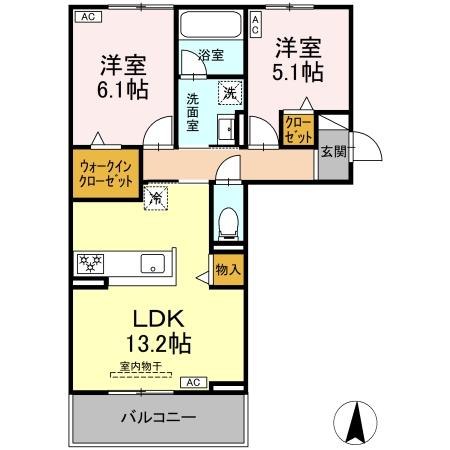 コラボ 北宿の間取り