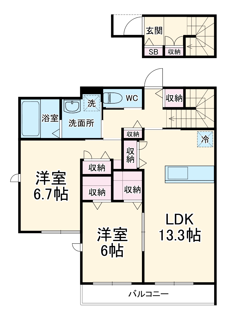 プレマヒルズの間取り