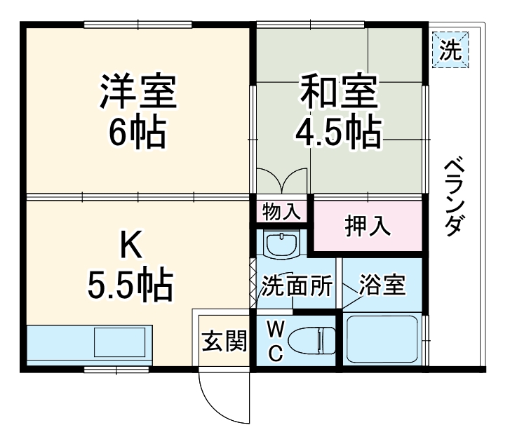加藤ハイツの間取り