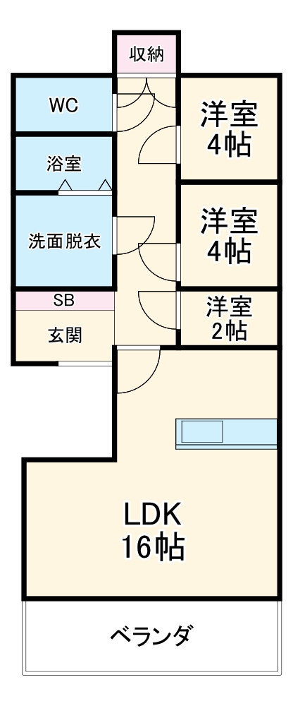 隆昌アパートの間取り