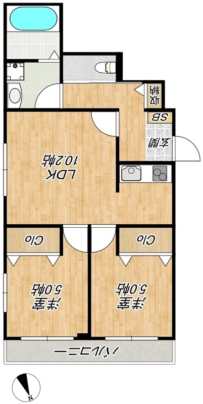 Central Villa K(セントラルヴィラケイ)の間取り