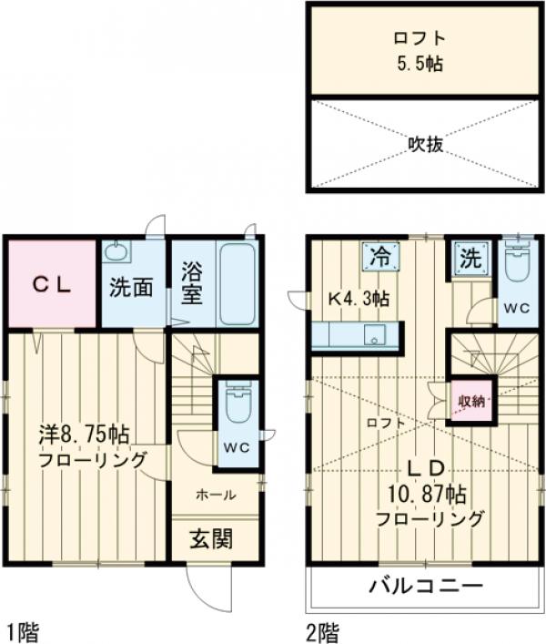 シャルマン篠崎の間取り
