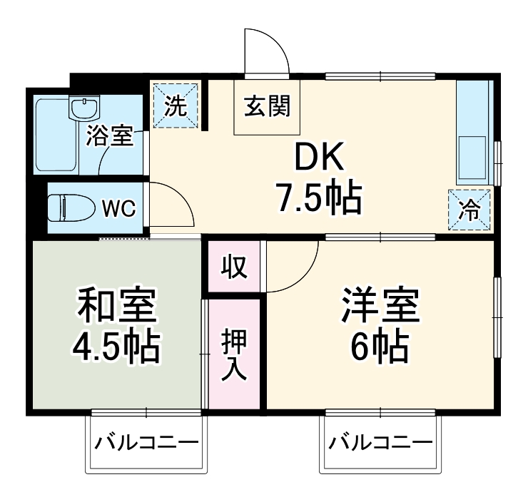 サマックス小川ハイツの間取り