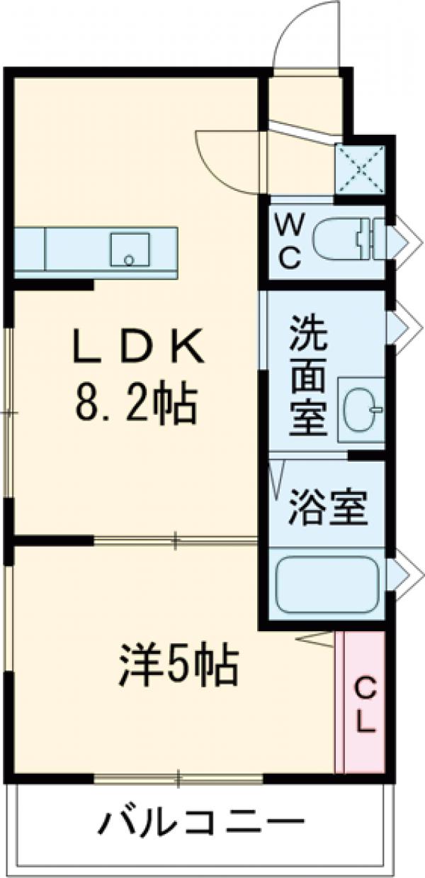 一之江の完工年月(2026年9月)築の賃貸アパートの間取り