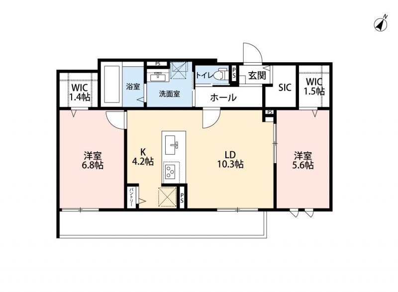 アルモ クレールの間取り