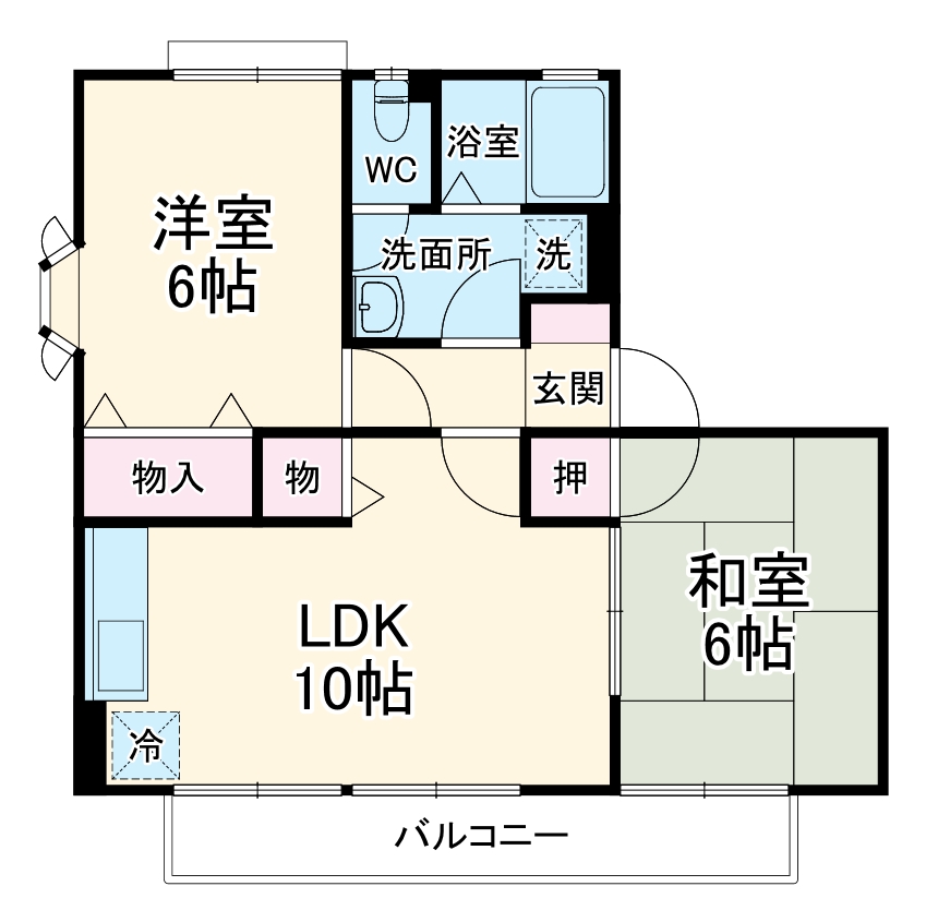パラシオン中尾 IIIの間取り