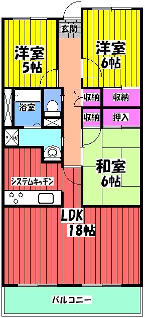 フォレストコート高尾の間取り