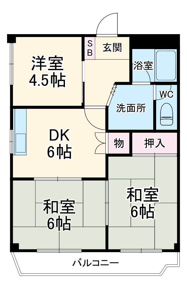 桜井ハイツの間取り