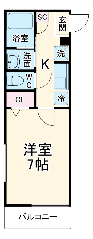 エフプレスト末広町の間取り