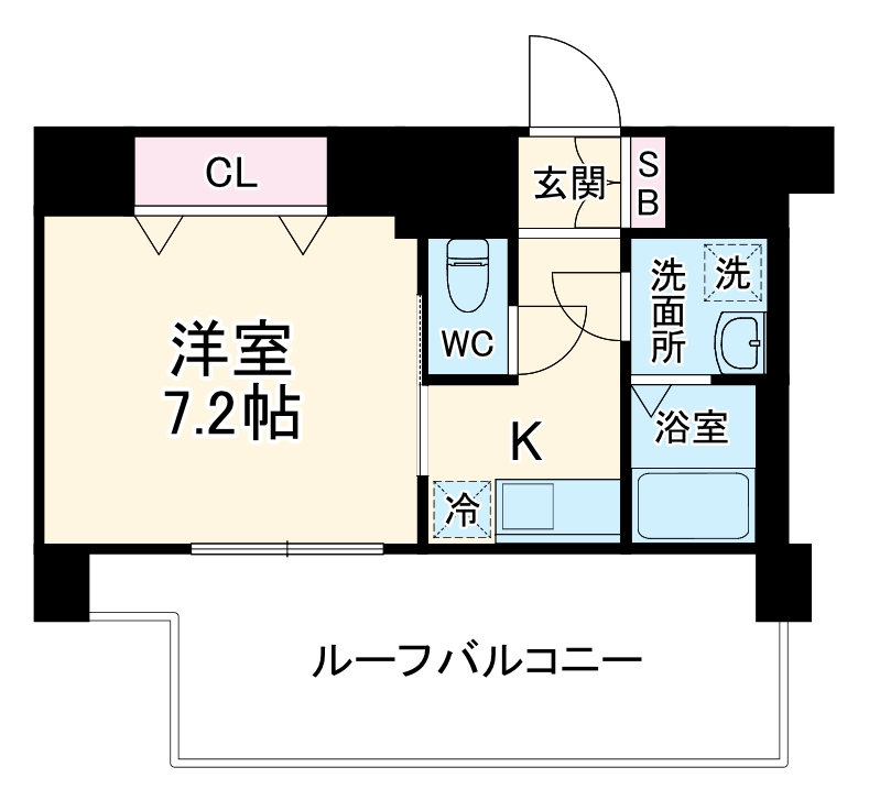 ソルテラスOSAKA御幣島の間取り