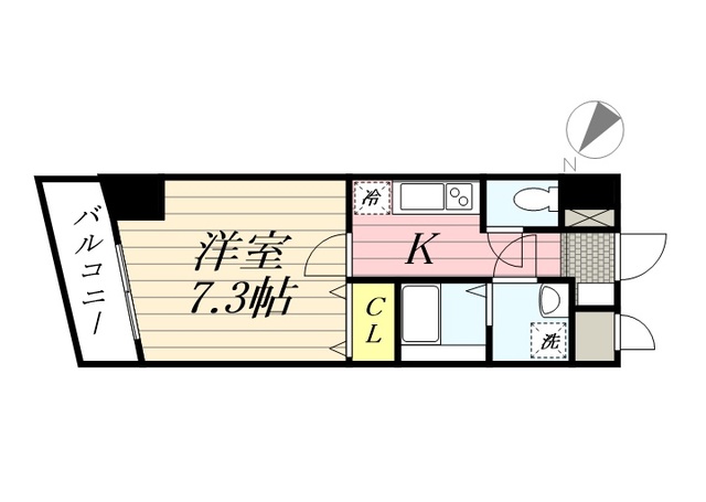 N-flats川崎浜町の間取り